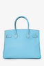 Hermès 2011 7N Celeste Epsom Leather Birkin 30