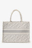 Christian Dior 2020 Grey Oblique Jacquard Medium Book Tote