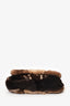 Fendi Brown Fur Baguette Shoulder Bag