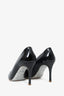 Miu Miu Black Patent Leather/Glittery Sole Pointed Heels Size 39.5