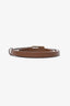 Gucci Brown Leather Thin Belt Size 70/28