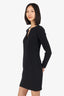 Gucci Black Long Sleeve Mini Dress Size 38