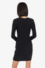 Gucci Black Long Sleeve Mini Dress Size 38