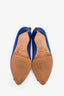 Manolo Blahnik Blue Satin Hangisi 70 Heels Size 36