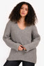 Acne Studios Grey Wool Long Sleeve Oversized Sweater Size M