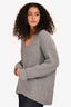 Acne Studios Grey Wool Long Sleeve Oversized Sweater Size M