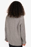 Acne Studios Grey Wool Long Sleeve Oversized Sweater Size M