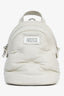 Maison Margiela White Leather Glam Slam Backpack with Strap
