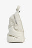 Maison Margiela White Leather Glam Slam Backpack with Strap