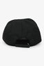 Prada Black Nylon/Wool Logo Embroidered Cap Size L