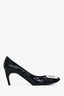 Roger Vivier Black Patent Leather Buckle Detailed Heels Size 38.5