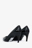 Roger Vivier Black Patent Leather Buckle Detailed Heels Size 38.5