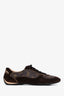 Louis Vuitton Brown Suede Leather/Monogram canvas Sneakers Size 38.5