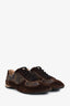 Louis Vuitton Brown Suede Leather/Monogram canvas Sneakers Size 38.5