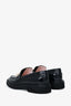 Roger Vivier Black Brushed Leather 'Viv' Ranger Loafers Size 39