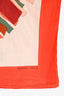 Hermès Orange Cashmere/Silk Graphic Print Carré 140