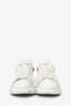 Alexander McQueen White/Red Crystal Embellished Sneaker Size 36