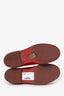 Louis Vuitton Red Suede Penny Loafer Size 36.5
