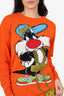 Moschino Orange Looney Tunes Knit Sweater Size XXS
