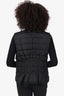 Moncler Black Nylone Anserine Puffer Vest Size 3