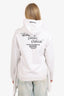 Vetements White Hometown Graphic Print Hoodie Size M