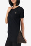 Louis Vuitton Black Side Zip Short Sleeve Long Top Size S