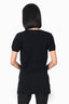 Louis Vuitton Black Side Zip Short Sleeve Long Top Size S