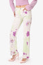 Just Cavalli White/Multicolour Floral Print Jeans Size 29