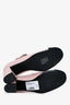 Pre-Loved Chanel™ Light Pink Black Cap Toe Mary Jane Heels Size 38
