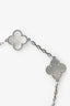 Van Cleef & Arpels White Gold/Mother of Pearl Vintage Alhambra 5-Motif Bracelet