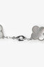 Van Cleef & Arpels White Gold/Mother of Pearl Vintage Alhambra 5-Motif Bracelet