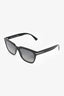 Prada Black/Grey Acetate Rectangular Sunglasses