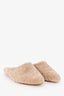 Eileen Fisher Cream Shaggy Shearling Slippers Size 11