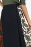 Rokh Black/Multicolour Paisley Print Pleated Midi Skirt Size 10