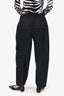 Alexander Wang Black Wool/Nylon Wide Leg Pants Size S
