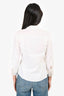 Theory White Collared Button Down Top Size S