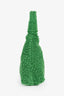 Mansur Gavriel Green Shearling Shoulder Bag