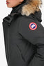 Canada Goose Grey Down Fur Trimmed Hooded Jacket Size XS
