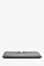 Thom Browne Grey Leather Card Holder