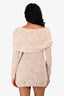 Lovers + Friends Beige Knit 'Ionela' Off The Shoulder Dress Size XS