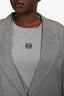 Max Mara Grey Single Breast Blazer Size 8