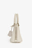 Prada Light Grey Mini Saffiano Promenade Tote with Strap