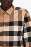 Burberry Beige Novacheck Button Down Shirt Size M