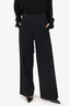 Moschino Grey Wool Pinstripe Trousers Size 40