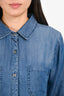 Rails Blue Denim Button Up Top Size S