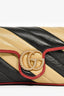 Gucci Black/Tan Leather Torchon GG Marmont Super Mini Crossbody