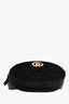 Gucci Black Velvet GG Marmont Belt Bag