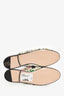 Gucci White Multicolour Coated Canvas Floral Princetown Mules Size 38