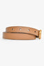 Gucci Brown Leather Thin GG Marmont Belt Size 95/38