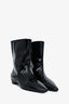 Miu Miu Black Patent Leather Pointy Ankle Boots Size 38